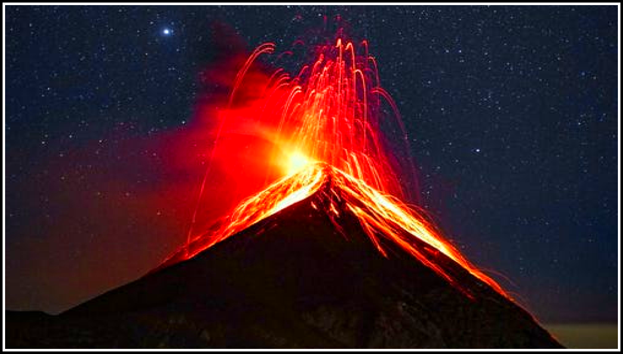Земля это живой организм: извержение вулкана