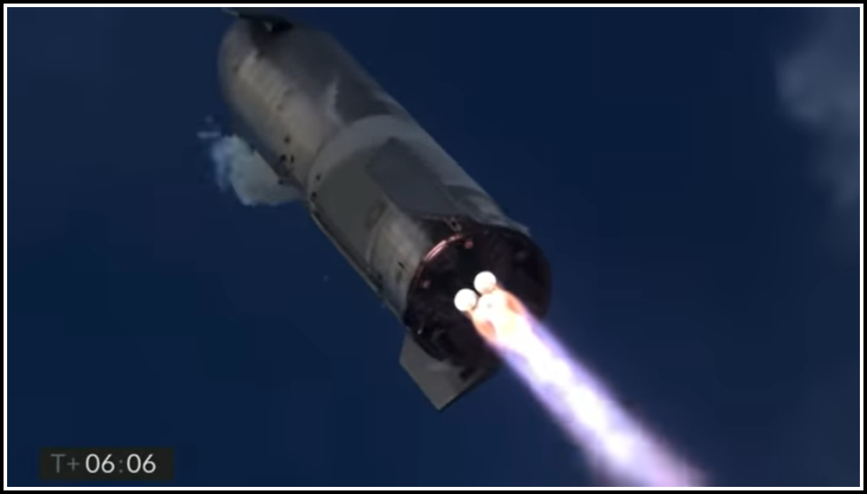 Запуск и взрыв ракеты SpaceX SN10