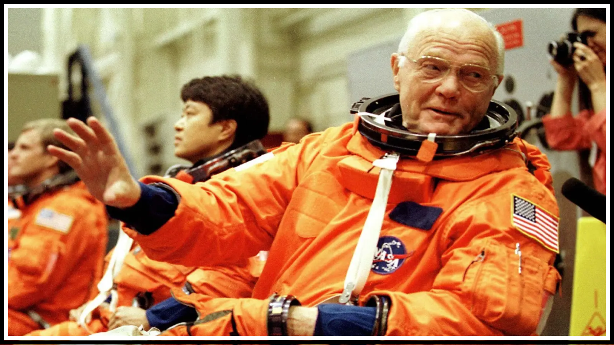 Первый в космосе: 70 летний астронавт Джон Гленн 