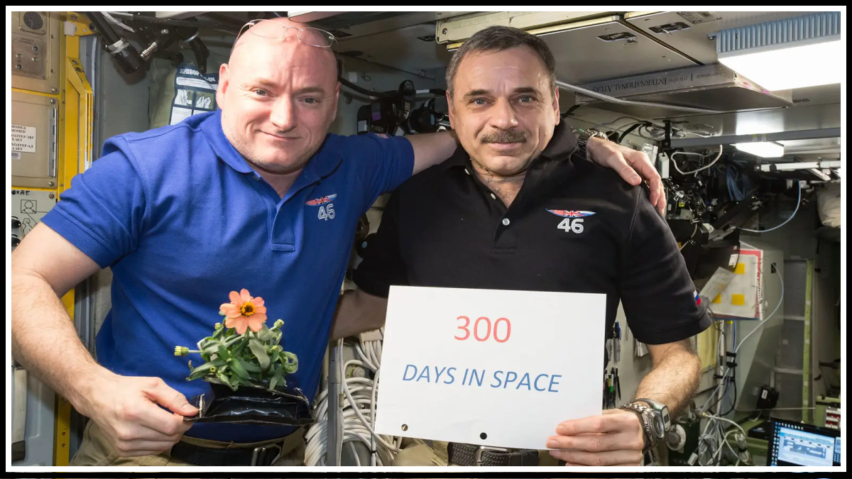 Первый в космосе: Скотт Келли из НАСА и Михаил Корниенко из Роскосмоса