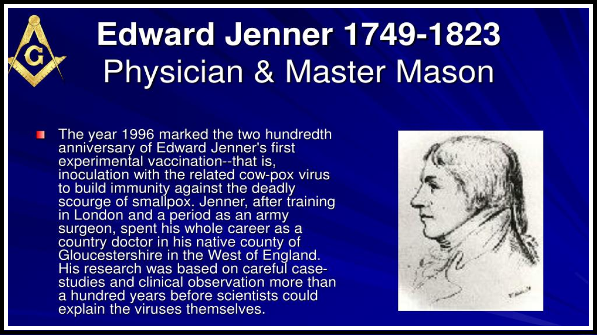 Вакцина от оспы: Эдвард Дженнер, масон